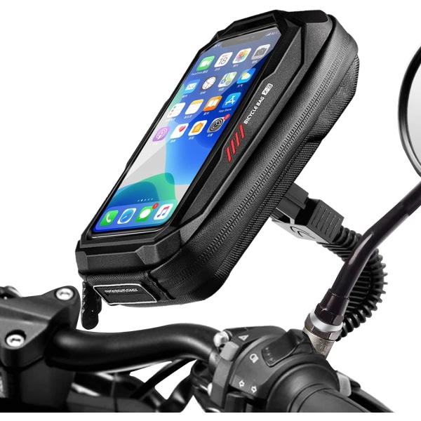Vattentät telefonhållare typ cykelhandtagsväska med pekskärm för telefon under 6,7 tum