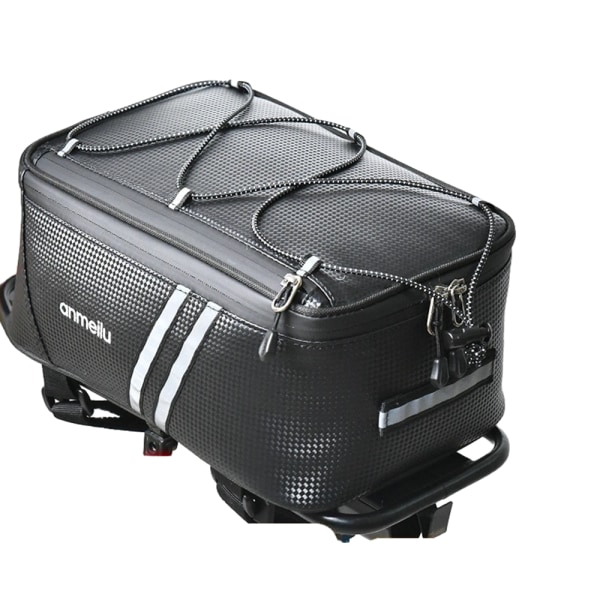Sykkelbag, sykkelbagasjebag, sykkelbag, bakre sykkelbag, med refleksstriper og vanntett glidelås, for sykkeltransportartikler