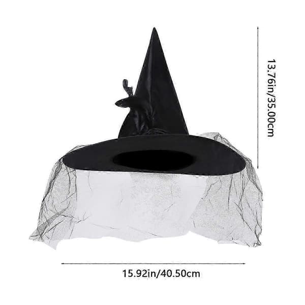 1 stk Halloween ny heksegarnhatter for festlige rekvisitter A