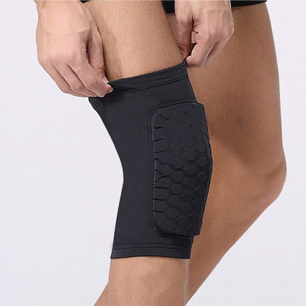 Knebeskydd Par Kneepad Pads Krasjsikkert Antislip Basketball