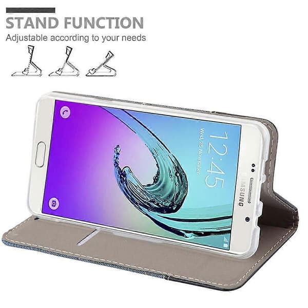 Samsung Galaxy A7 2016 Fodral Skyddsfodral - i jeanslook och stativfunktion A