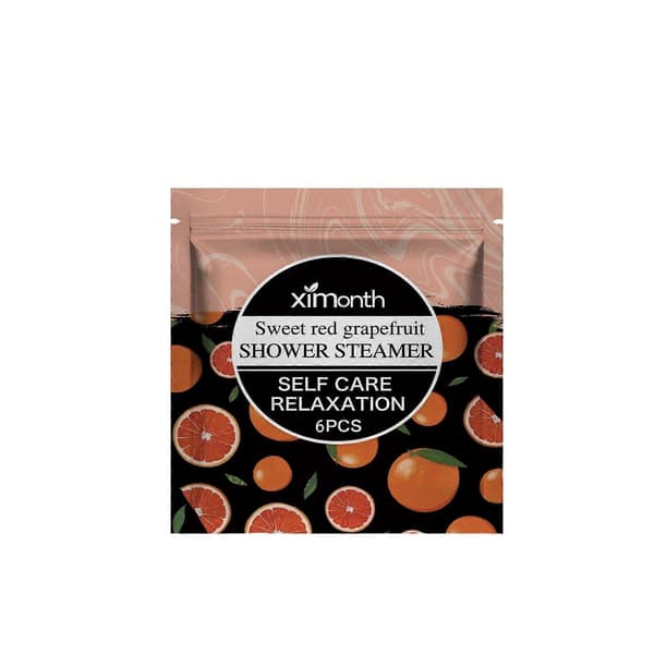 Aromaterapi Duschtabletter - Uppfriskande Söt Röd Grapefrukt Doft för Avkoppling & Djuprengöring - 6 st A