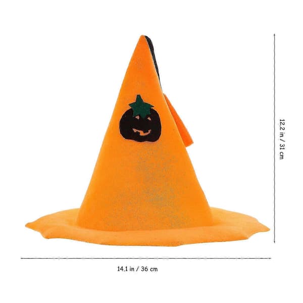 Halloween Græskarhat Heksehat Rekvisit Halloween Cosplay Hat Halloween Kostume Tilbehør A