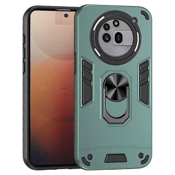 For Nothing Phone (3a) Pro-deksel PC+TPU Drop Defend-telefondeksel med ringstativ