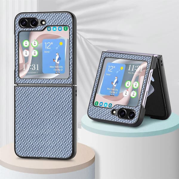 Karbonfiber sammenleggbart telefondeksel til Samsung Galaxy Z Flip5