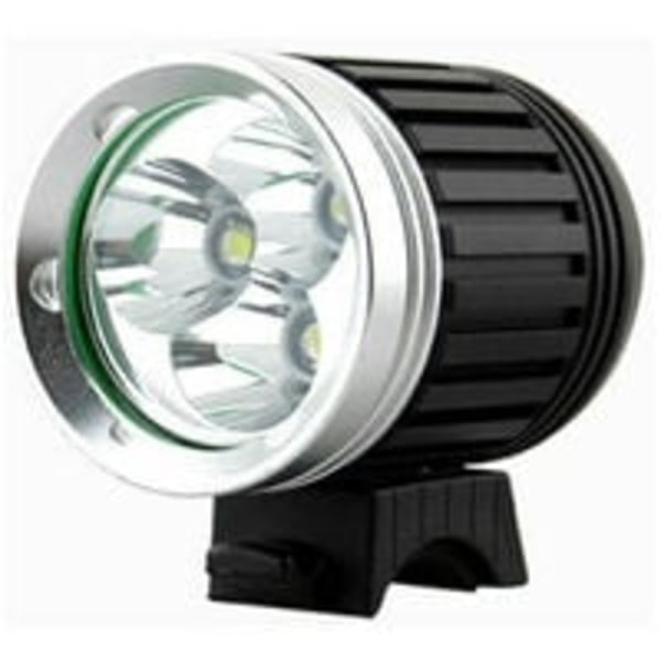 Kraftig LED MTB-lys, cykellygte, MTB-lys, genopladelig LED-cykellygte, vandtæt, 3600 LM, 3 T6 CREE XM-L, 4 lystilstande + baglygte,