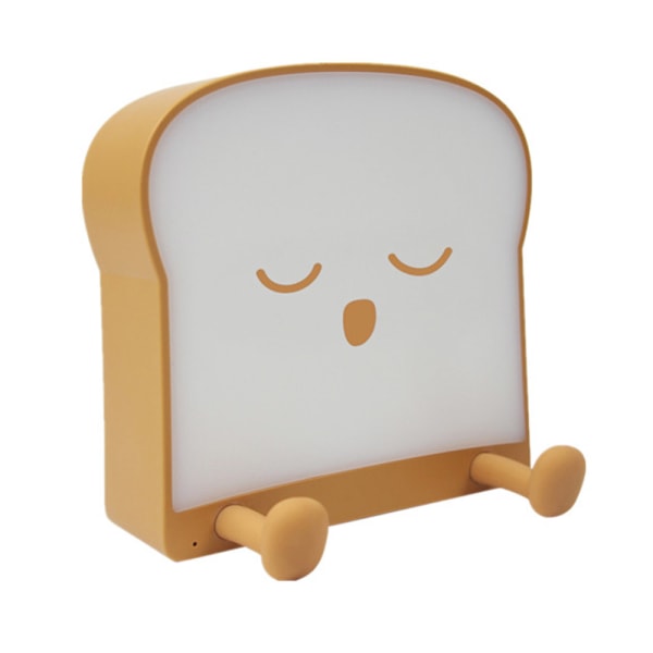 Toast Bread LED Natlampe med genopladelig og timer,