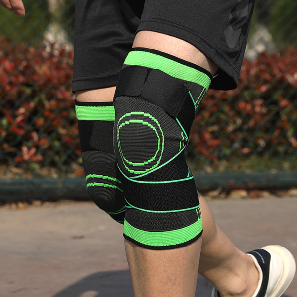 Meniscus-polvituki sivustabiloijilla ja patella-geelipehmusteilla,