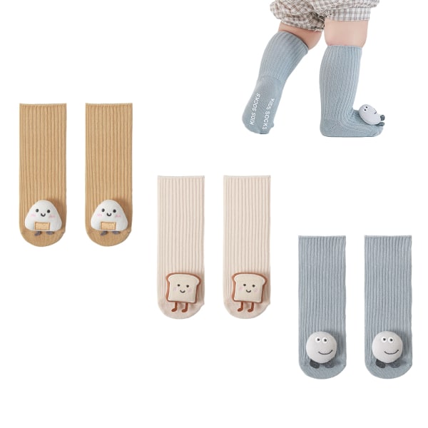 3D Baby Winter Slipper Sockor Söta djur Fuzzy Home Slipper Sock