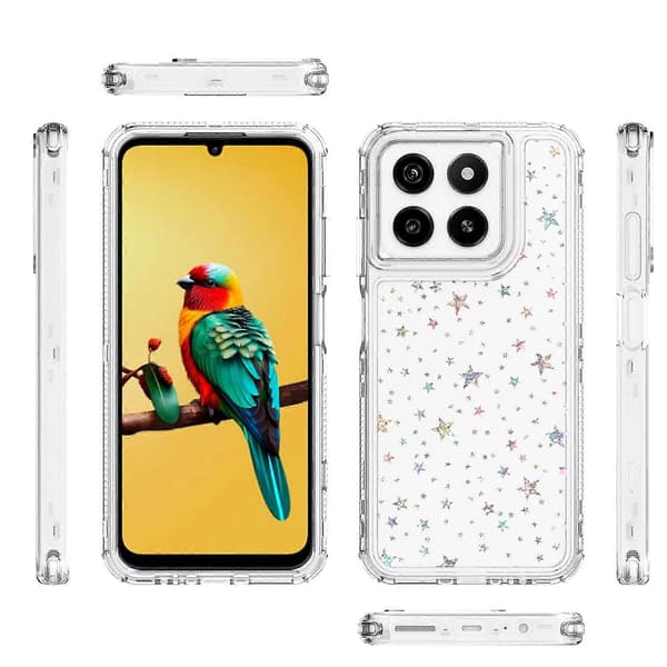 Transparent akryl laserpapper telefonfodral för ZTE Blade A55