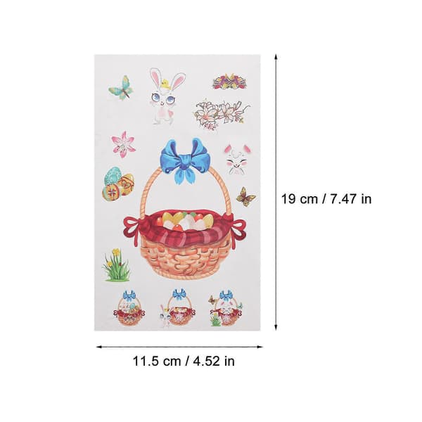 Påskfönsterdekaler Vårdesign Pappersmaterial Festlig Atmosfärskapande 19x11.5cm 20 Ark A