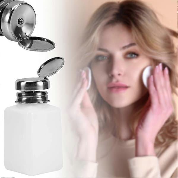 200ML Plastpumpdispenser Tom Plastvätskeförvaringsflaska för nagellack A