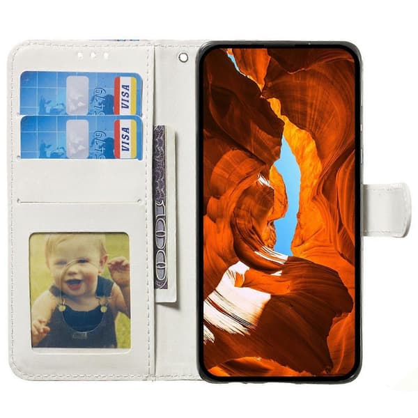 För iPhone 17 Air Fodral Mönster Läder Plånboksfodral med Rem A