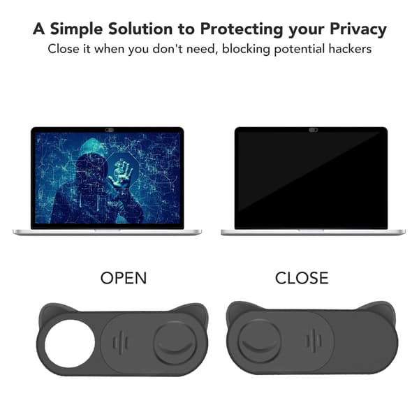 Webcam Cover Slide, Kameraskydd för bärbar dator, Webbkamerablockerare Skydda din integritet
