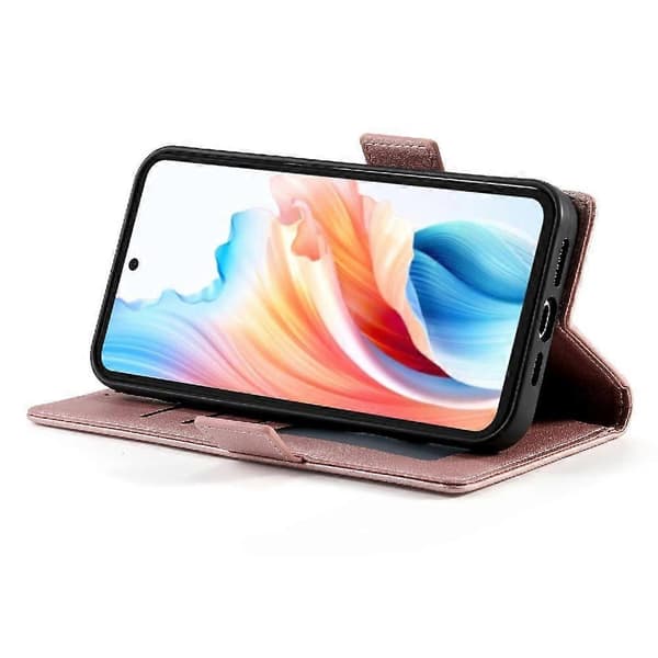 Flipfodral för OPPO A79 5G Daglig Användning Plånbok Affärs Flip Kortplatser Rosa