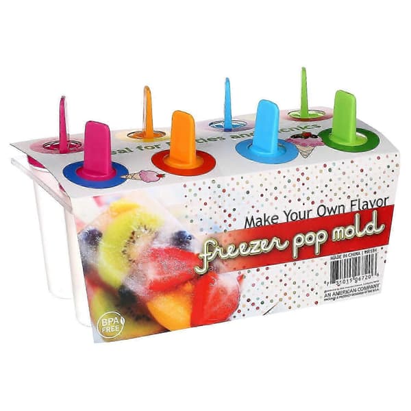 8 frosne ispindeforme ispinde dessert is frosne ispinde kagesnacks, pink orange bl A