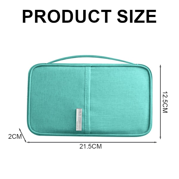 Familierejse Dokument Organizer, Pas Holder Tegnebog, Pas og Vaccinationskort Holder Combo