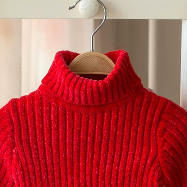 rullekrave ekstra tyk sweater baby base skjorte for at holde varmen