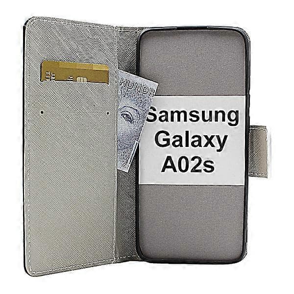 Designplånbok kompatibel med Samsung Galaxy A02s (A025G/DS) A