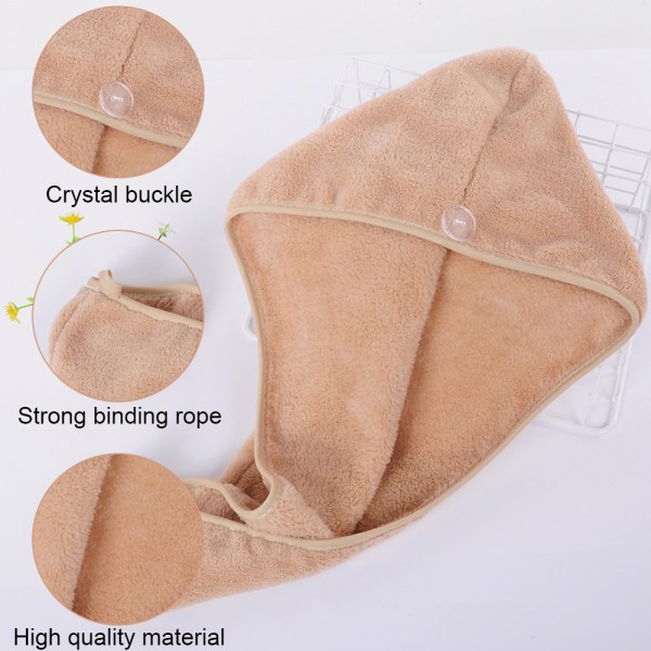 Hårhandduk Superabsorberande (2-pack) Hårwrap Dusch och