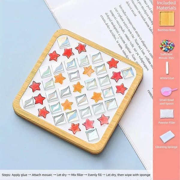 Mosaikker Coaster DIY Kit Innovative Kits Håndværk til Boligindretning A