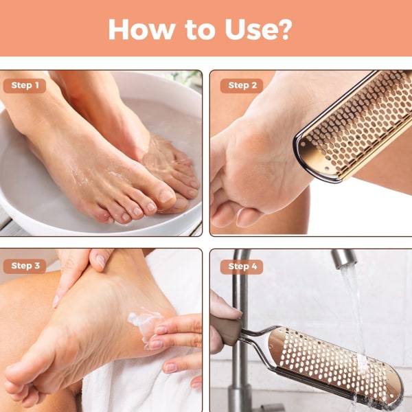 Foot File Foot Scrubber Pedicure - Callus Remover for Foot Foot
