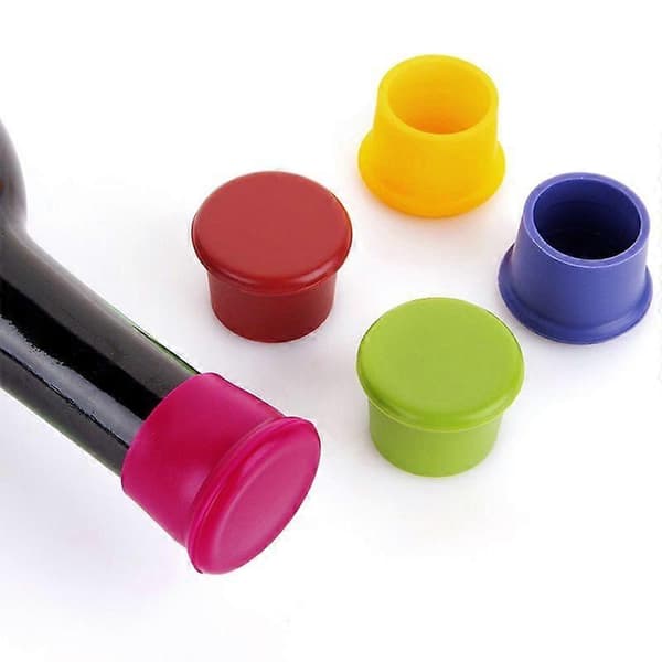 5 väriä viiniolutpullon suojus silikonitulppa tuoreena pitävä pullonkorkki