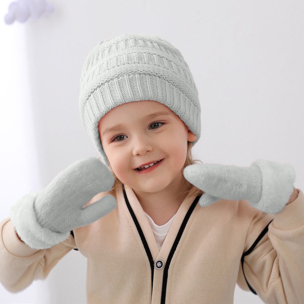 Winter Gloves Lasten pipohattu set Baby Toddler, poika/tyttö c