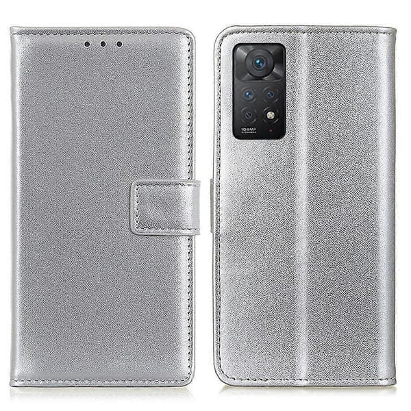 For Xiaomi Redmi Note 12 Pro 4G/11 Pro 4G (MediaTek)/Note 11 Pro 5G (Qualcomm) Teksturert PU-skinn +