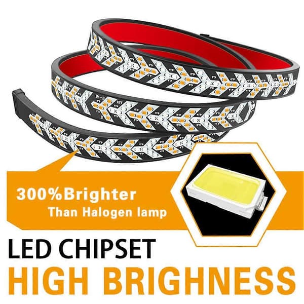 Multifunksjons LED baklys stripe lys 528 lampeperler bil baklys stripe lys bildel A