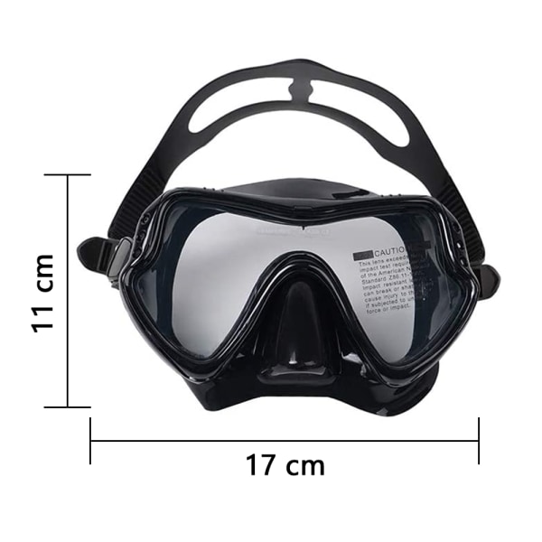 Scuba snorkelsæt, panoramaudsigt anti-tåge dykkermaske,