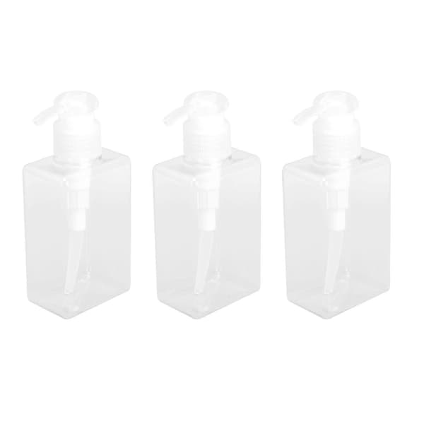 3 st 150 ml pumpflaskor Tomma flytande handtvålsbehållare Plastpressflaskor för kök badrum A