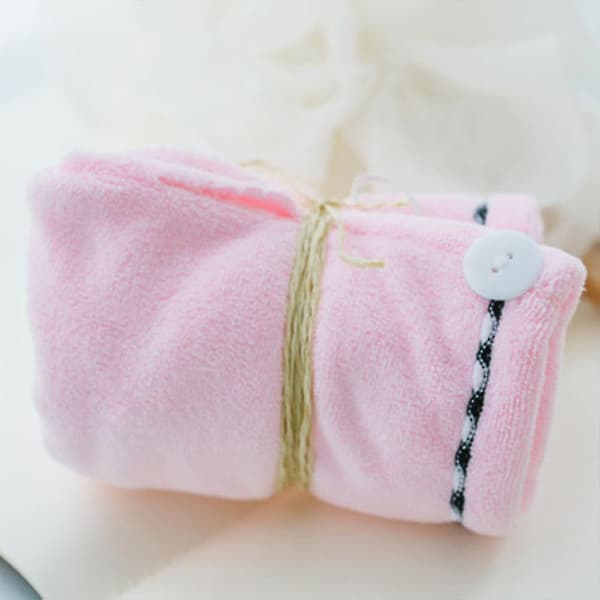 Pink 3 pakker superabsorberende, hurtigtørrende mikrofiberhårturbaner/badehætter A