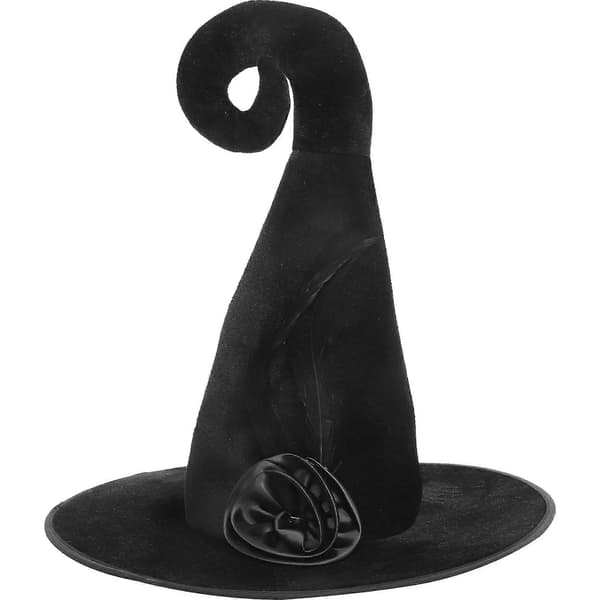 Halloween Heksehatt til dekorasjon Halloween Cosplay Heksehatt med bred brem A