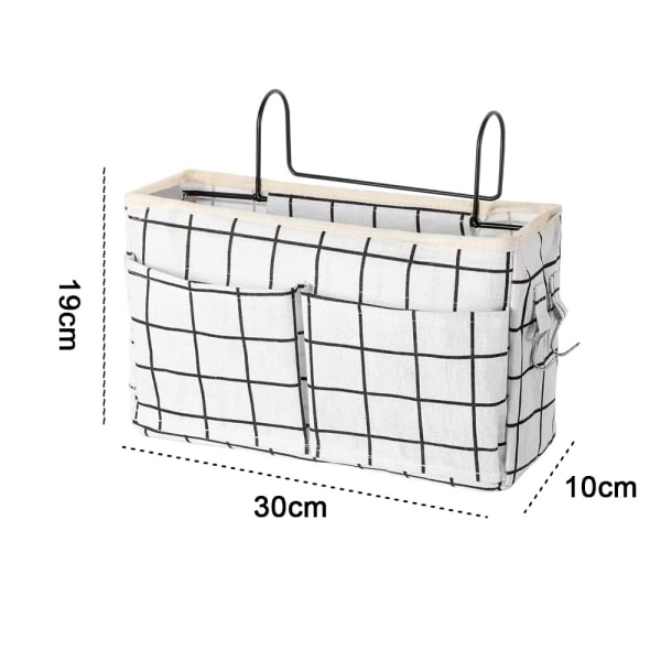 Sängförvaringsväska med krokar Multifunktionell hängande arrangör