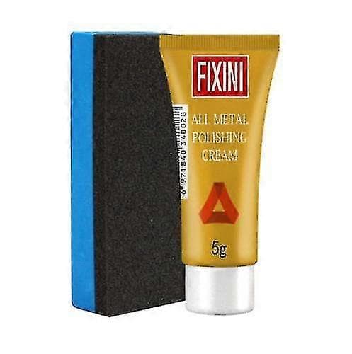 Metal Polish Cream Multifunktionel Rustfrit Stål Keramisk Pasta Rustfjerner Med Svamp (2 stk) A