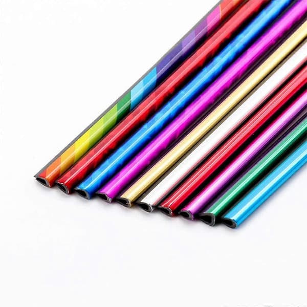 Bilventil dekorativ stripe 10 STK (rød) A