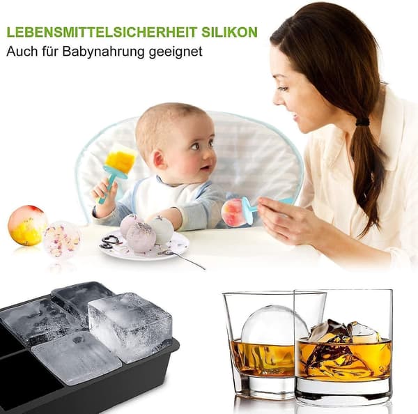 6-rums silikone isterningebakke A