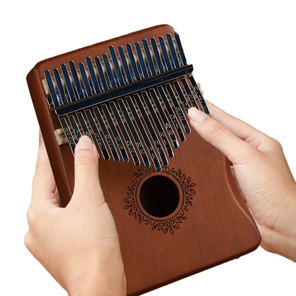 Kalimba tum piano 17 tangenter, bärbar Mbira finger piano gåvor