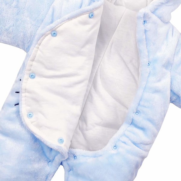 Baby vinter fleece overall Mit Kapuze Mädchen Jungen Schneeanzüg