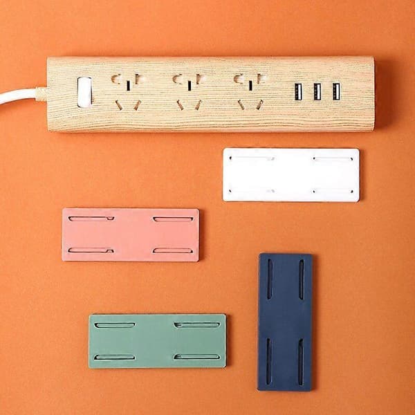 Stikkontaktpasta Fixer Patch Panel Holder Væghængende Stik Fastgørelsesanordning Selvklæbende