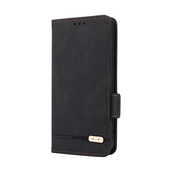 För Nothing Phone 1 Magnetlås Flip Läderfodral (Svart)