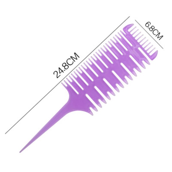 Fiskbenskam 3-vägs hårmarkering Sektionering Kamvävning