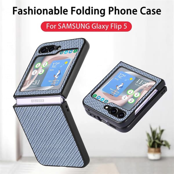 Carbon Fiber Fold Back Telefoncover til Samsung Galaxy Z Flip5