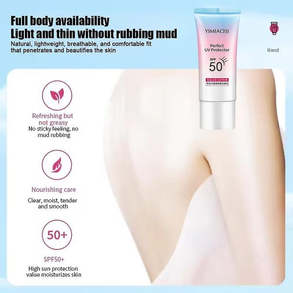 SPF50+ Solkräm UV Clear Återfuktande Hudvård Solskydd A