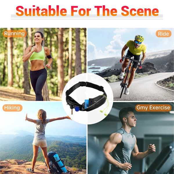 Løb Bælte Fanny Pack, Talje Taske til Løb Jogging Fitness