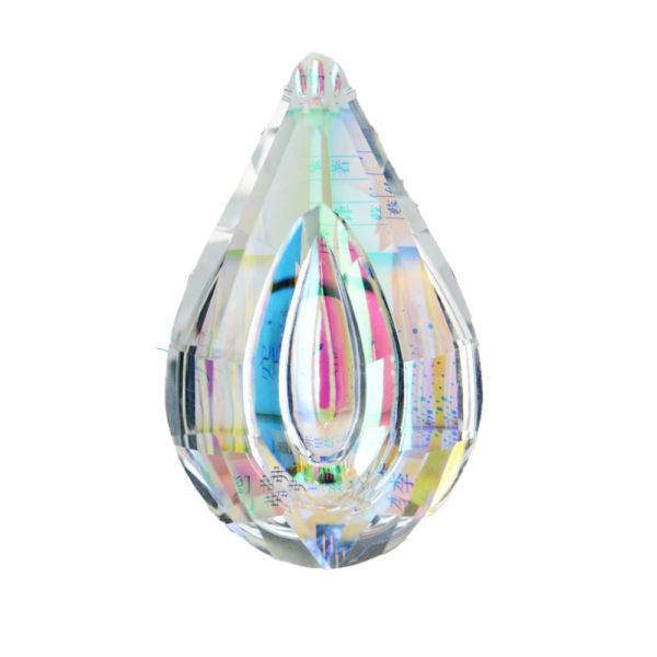 Krystal Belysning Prisme Krystal Pendant Vindue Have hængende
