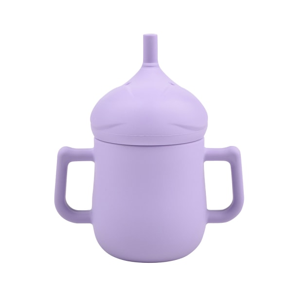 Silikone Sippy Cup med blød tud, spildsikker låg, skridsikker