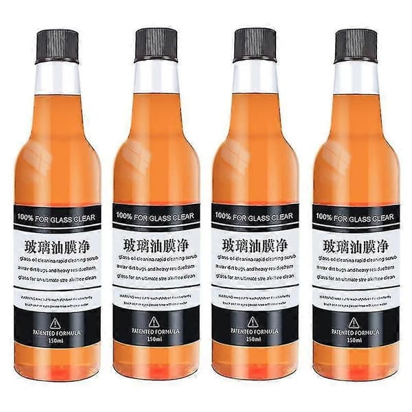 150 ml oliefilmfjerner til glas, glasoliefilmfjerner, bilforrudevasker - du (4 stk.) A