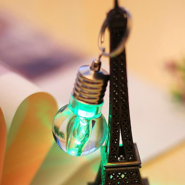 LED Pære Nøglering Vedhæng Mini Pærelommelygte Nøglering Blitzlys Lampe Ny A